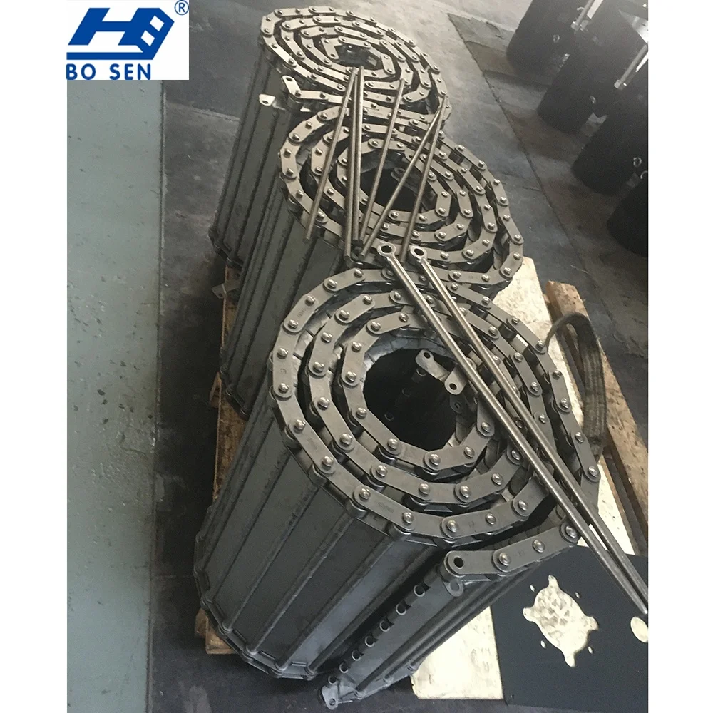 For Cnc Machine Tool Customized Stainless Steel  Transmission Chain Hinged Belt Chip Conveyor Belt