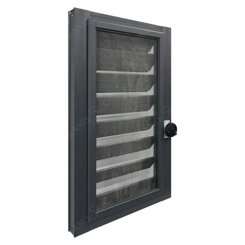 Soundproof Noiseless Modern House Internal Aluminum Louvered Windows Exterior Security Aluminium Louver Windows For Bathroom