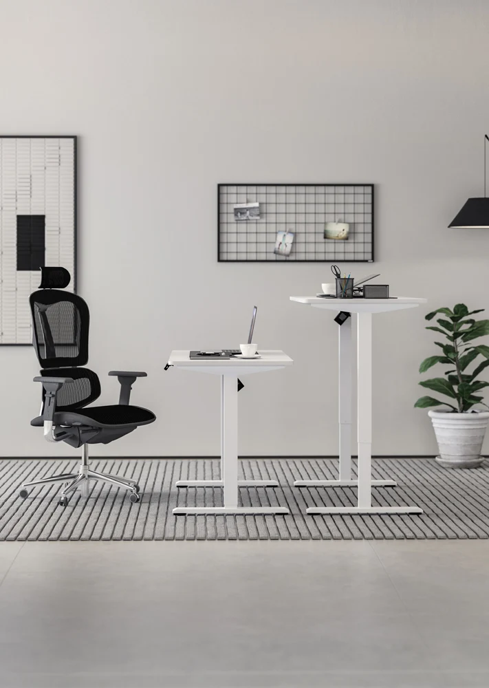 Office Ergo Table Computer Ergonomic Up Down Memory Controller Height Adjustable Single Motor Electric Sit Standing Desk Frame