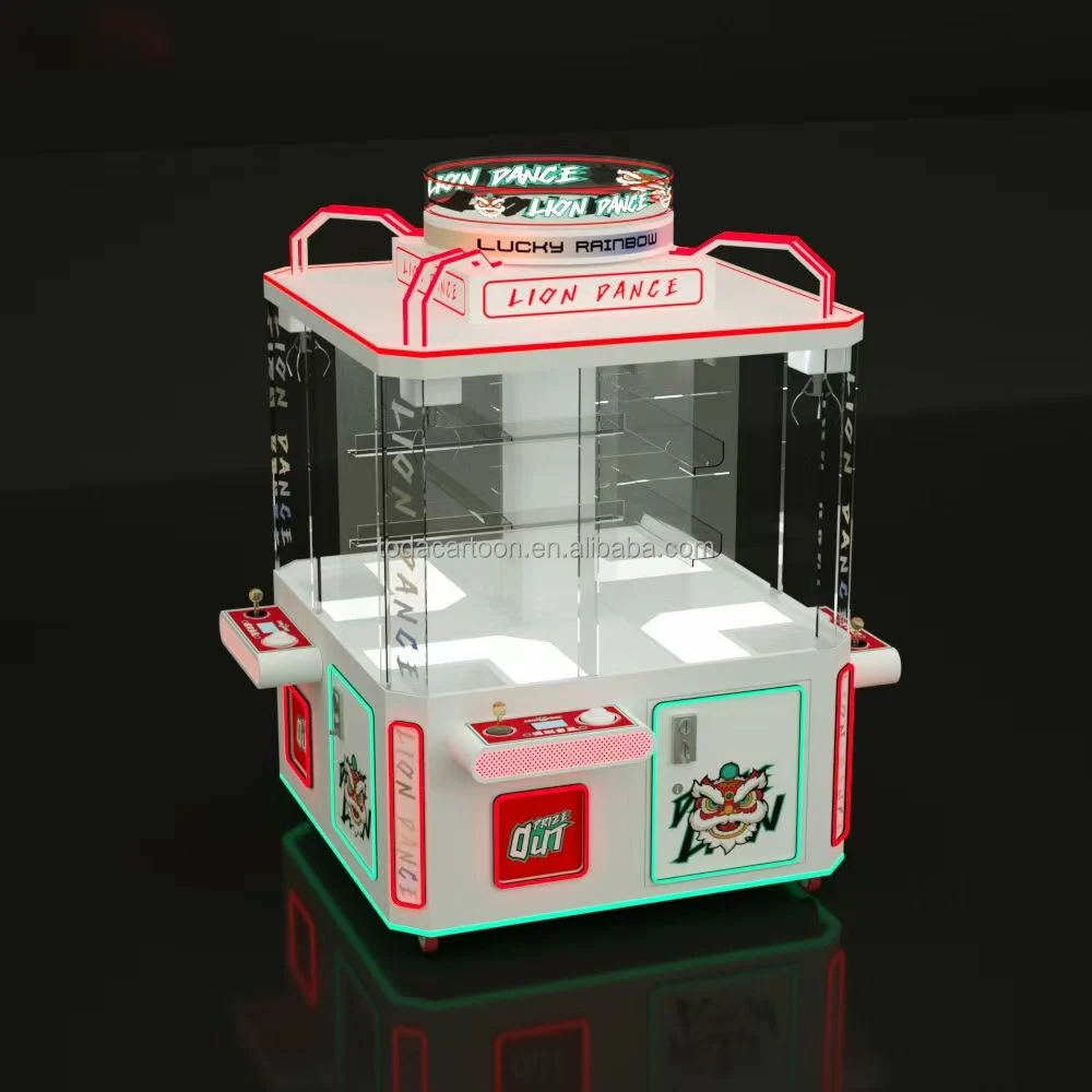 Toda coin operated arcade 4 players plush toys big claw machine cube toy claw machine claw machine