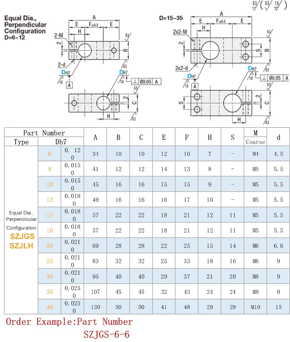 Aluminum Alloy Optical Axis Cross Block Steel Pipe Fixing Bracket connector Dia 6 8 10 12 14 15 in stock