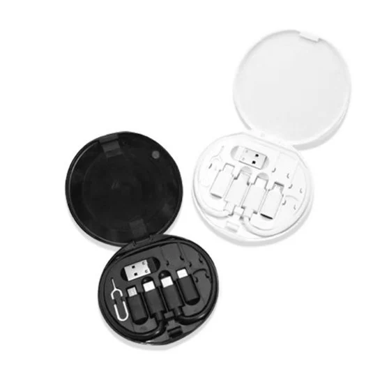 Multifunctional 60W USB Data Cable Fast Charge Line Storage Box Mini Digital Electronic Gadgets Organizer Card Removal Pin Set