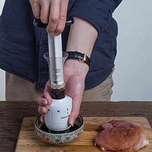 Stainless steel Marinade Meat Injector, Marinade Tenderizer Injector Needle Flavor Syringe Cooking Meat Poultry Turkey Chicken