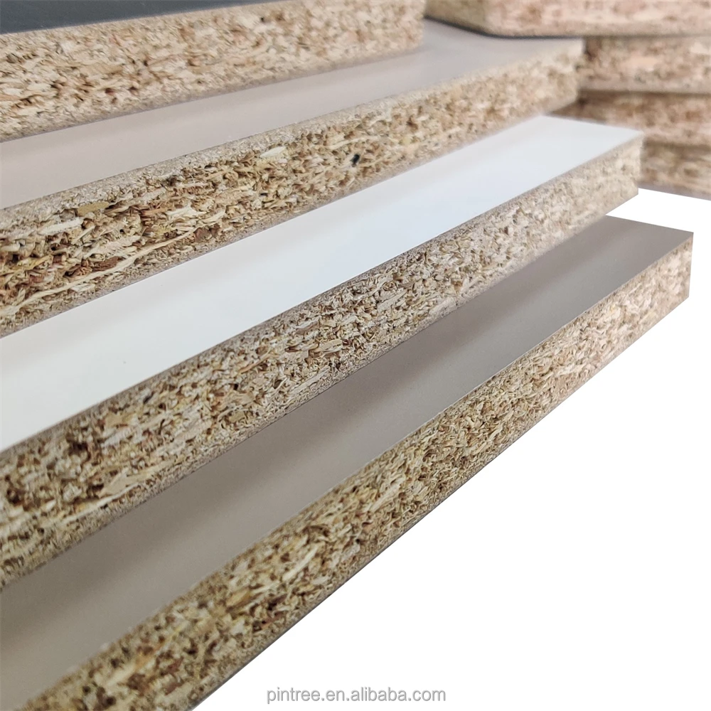 2100x2800x18mm particle board wbp glue melamine veneer chipboard sheet for furniture