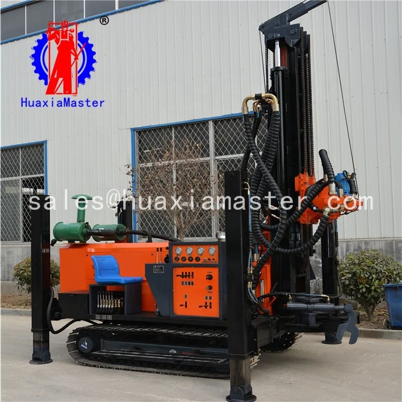 
Factory direct supply crawler pneumatic water well drilling rig drilling rock equipment 