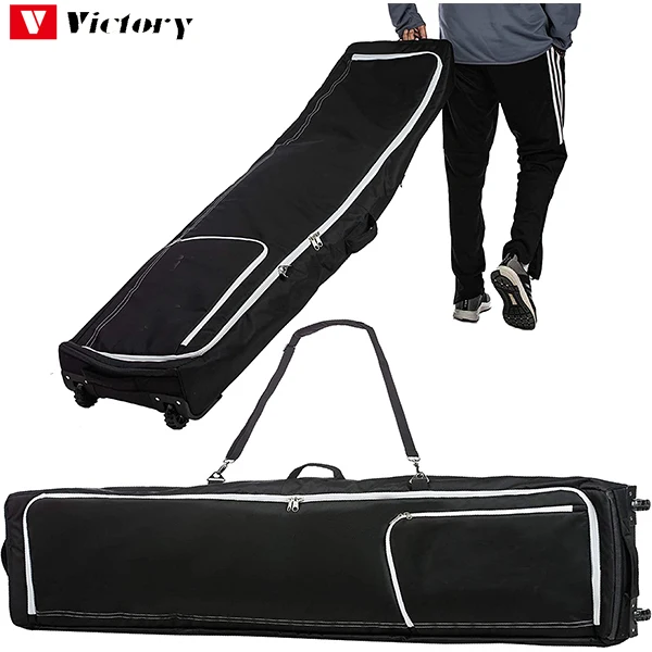 2022 Padded More length 152cm ski bags with wheels wheeled ski bag ski bag with wheels