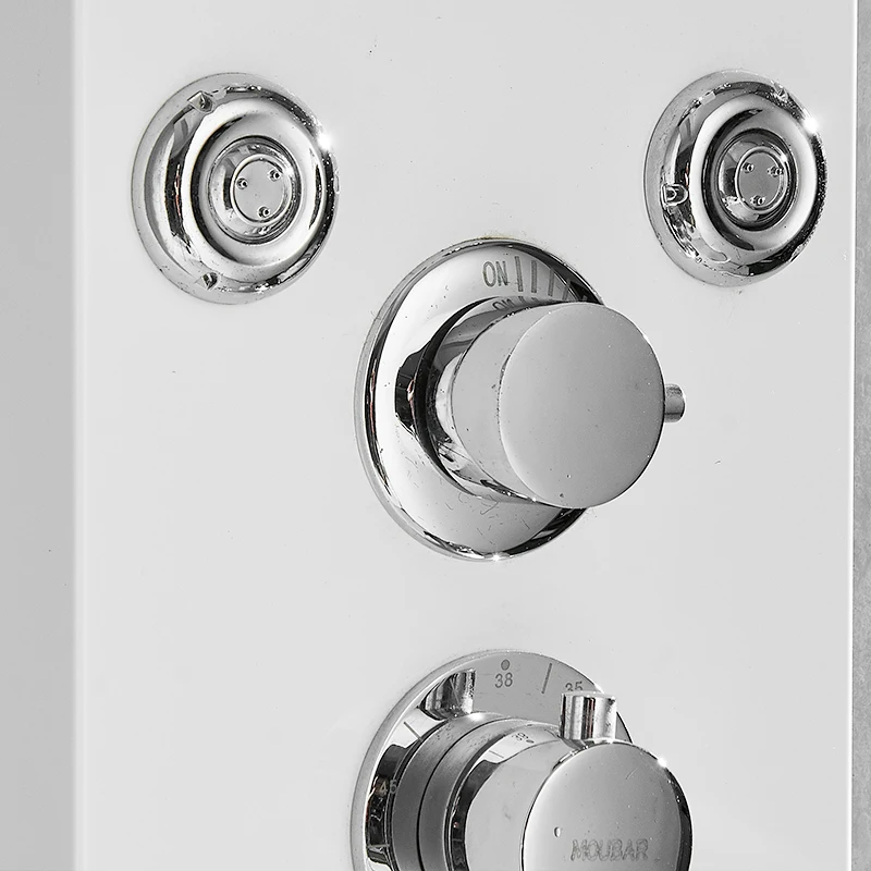 
Modern Temperature stainless steel SPA shower panel with LED Rainfall Waterfall Shower 