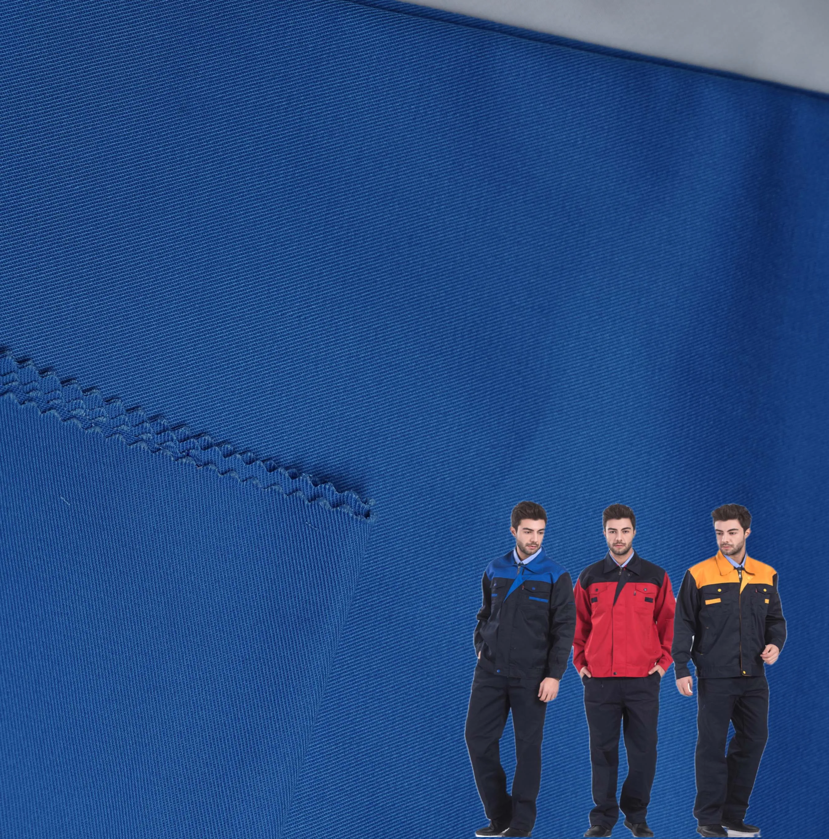 Wholesale  235-240gsm Twill Garment Fabric T/C  90/10 Twill Fabrics For Work Wear