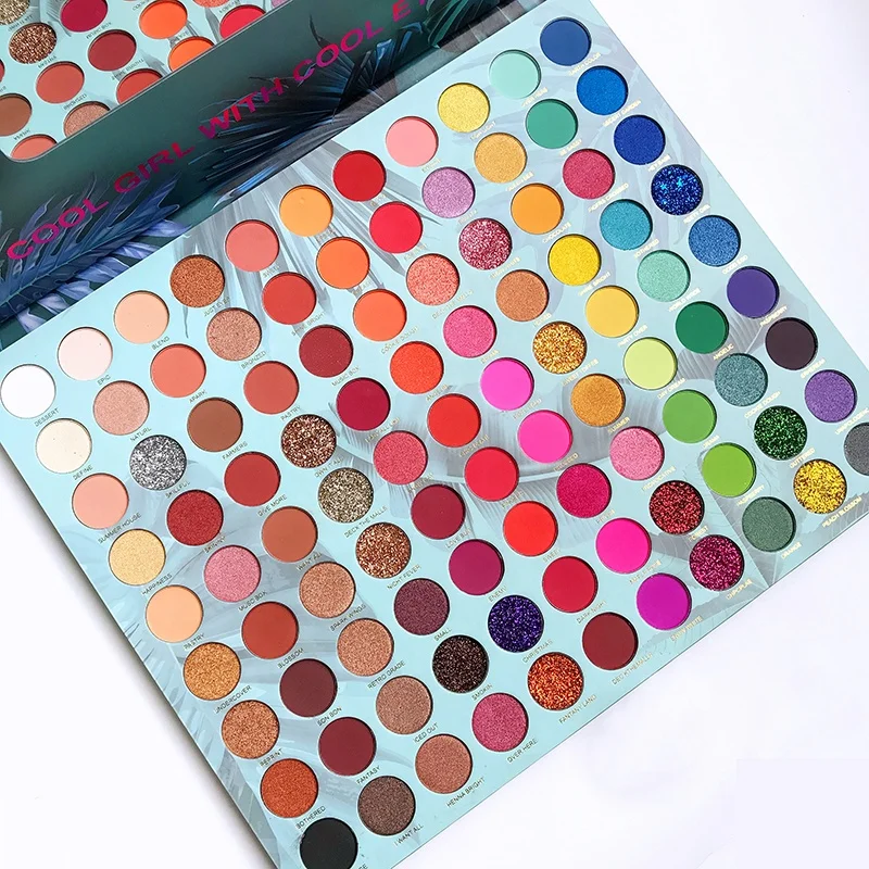 Professional Long lasting 18 colors pallet eyeshadow eye shadow palette with mirror