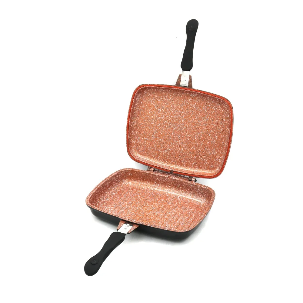 Top Quality Double Sided Baking Tray Double Sided Grill Frying Pan Egg Roll Frying Pan