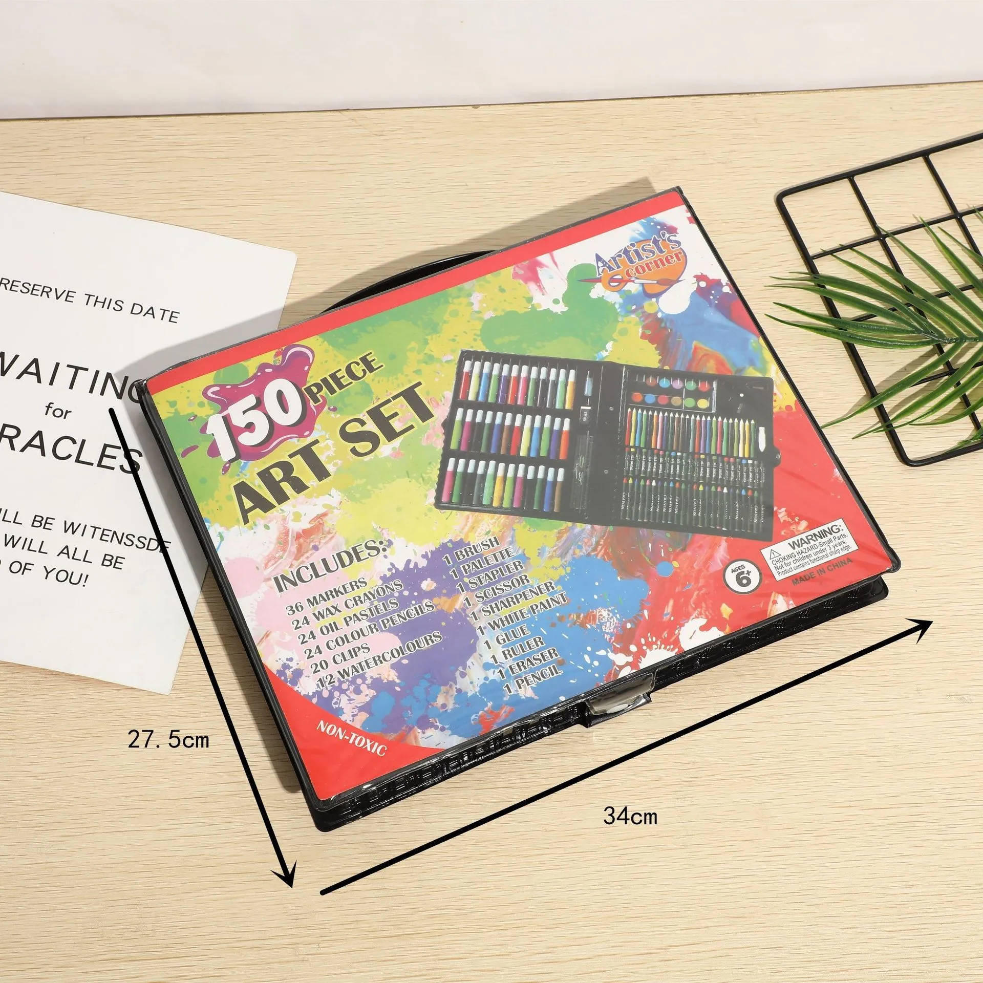 Оптовая продажа, 150 шт., игрушки для рисования, роскошный Художественный набор для рисования акварелью, красок, художественный набор для детей