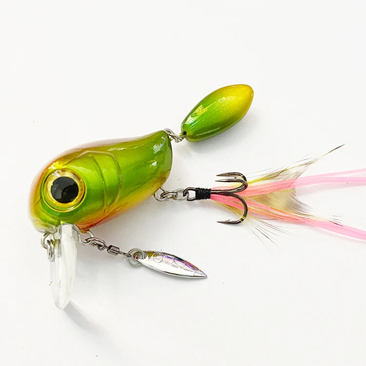 Topwater Lure SA40 CRANK 40mm+20mm  8g 10 Colors Floating Lure Bass Pike Wobblers Crankbait