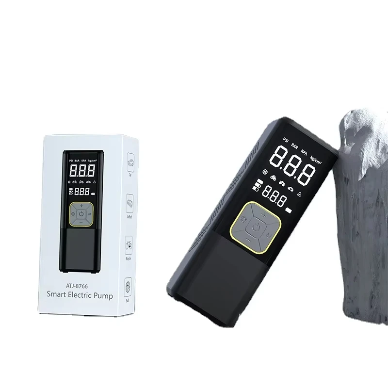 Portable automatic charging and stopping high power digital display measuring press automotive air pump compressor