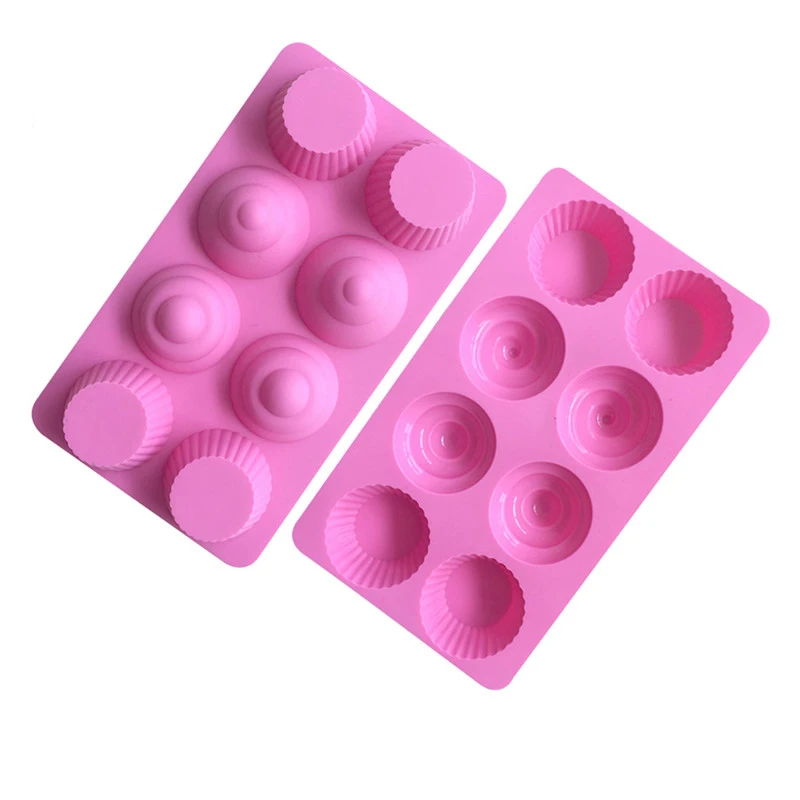 065 8 cavity round shape chocolate mold silicone making ice cream fondant food makers rubber mould silicone mold resin ice tray
