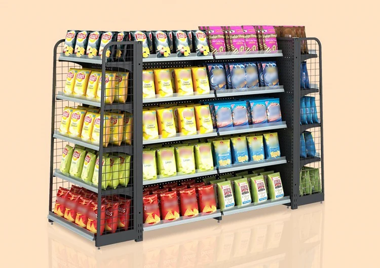 Wholesale Factory Price Grocery Store Shelf Furniture Modern Supermarket Gondola Display Design Department Store Display Rack