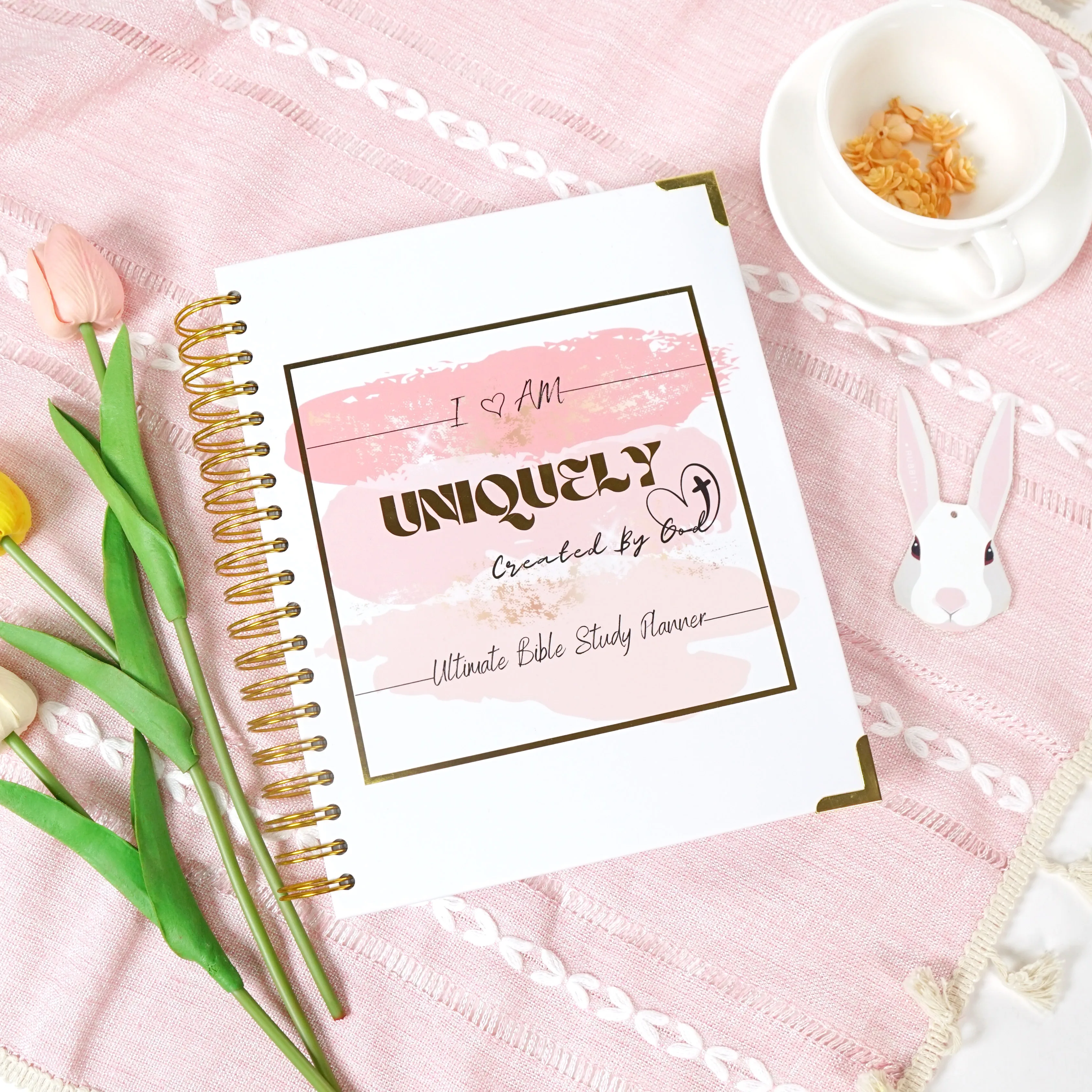 A5 Women Wholesale Self Care Daily Custom Printing Planner Bible Study Planner Notepad Prayer Journal Book Notebook With Box Set