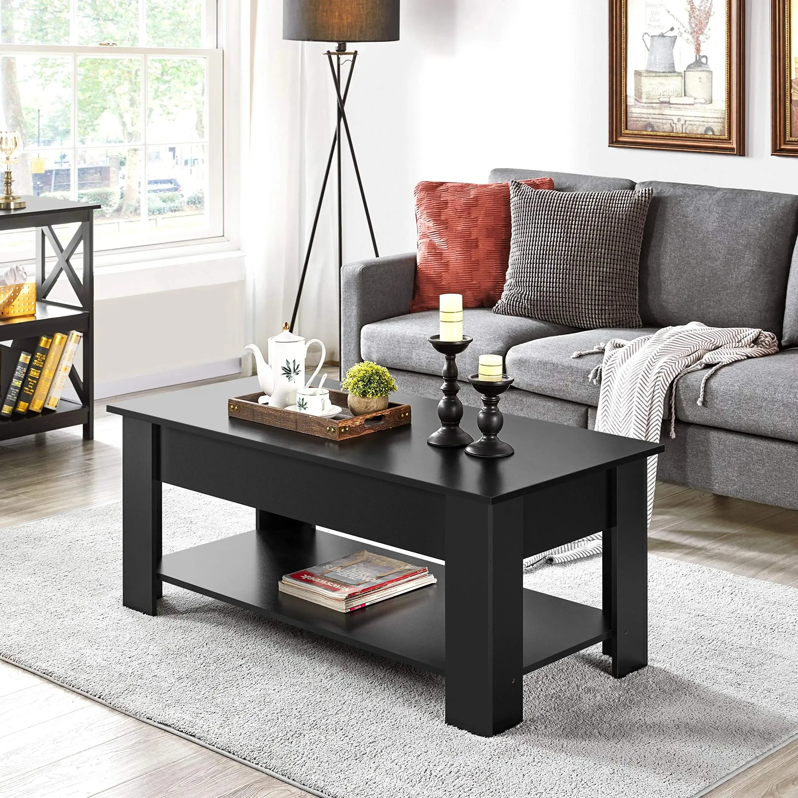 Mayco Accent Furniture Tree Trunk Naturalist Elegant Gold Silver Tree Stump Accent Coffee Side Table Antique Time Living Packing