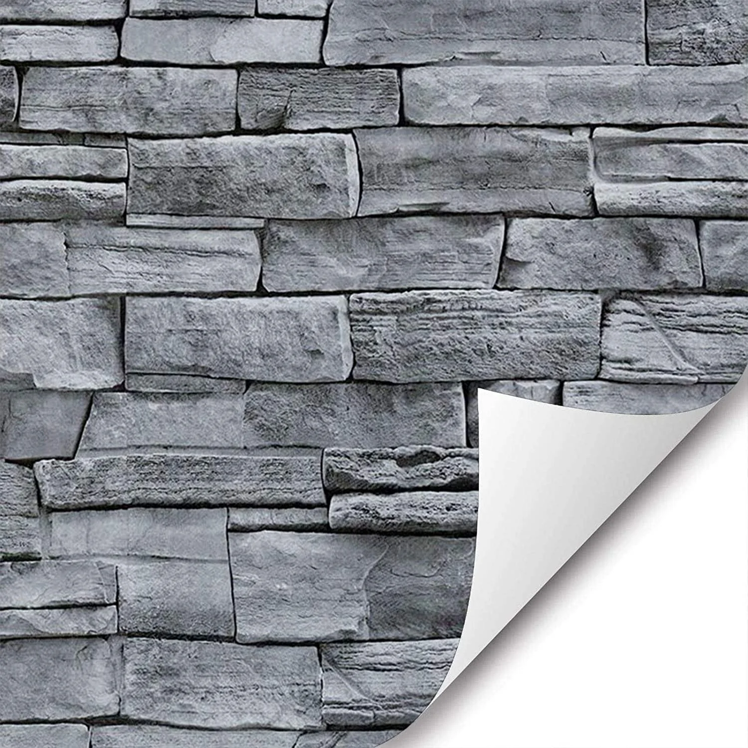 
great price 45x100cm Self Adhesive PVC Waterproof Stone Wallpapers Brick Wall Paper 3d wall stickers for home decor 