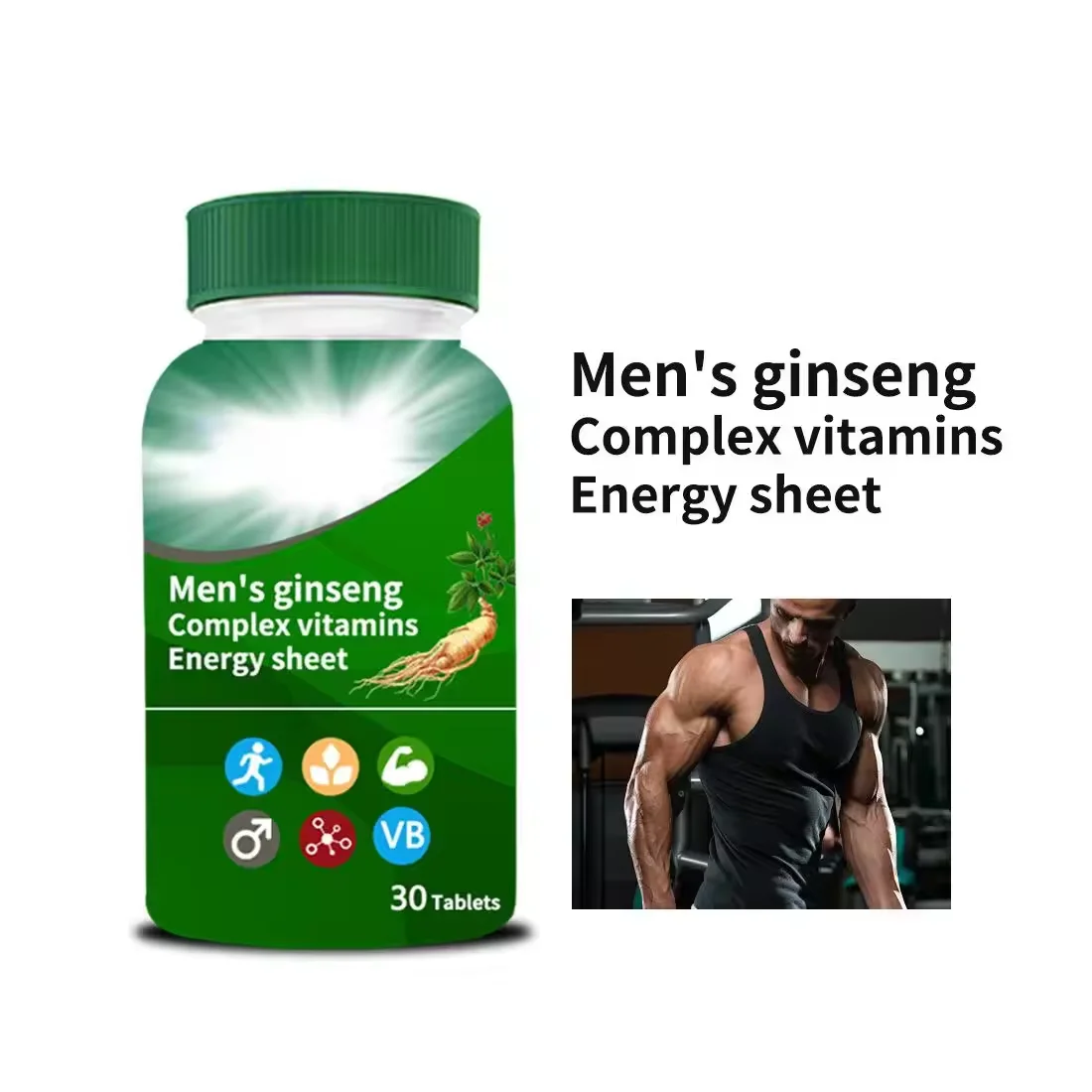 Multivitamin  Tablets for Men Ginseng Complex Vitamins Health Care Multivitamin  Tablets