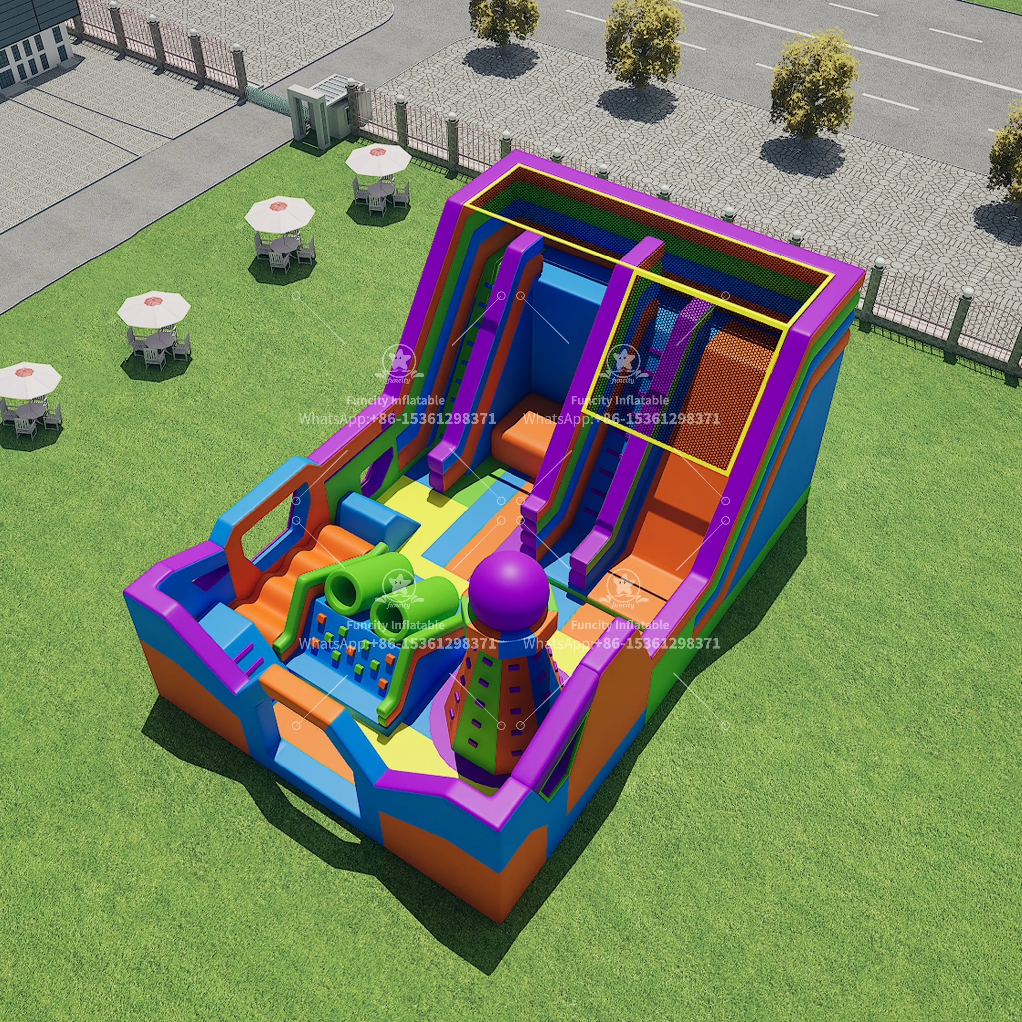 Team Games Cheap Price Outdoor Playground Special Desgin Inflatable Fun Park
