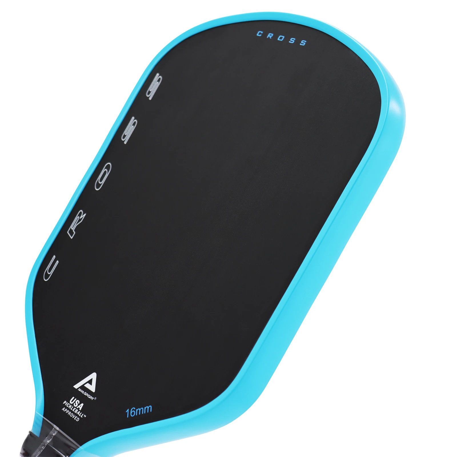 AMASPORT  Custom Raw Graphite Carbon Fiber Friction Pickleball Paddle