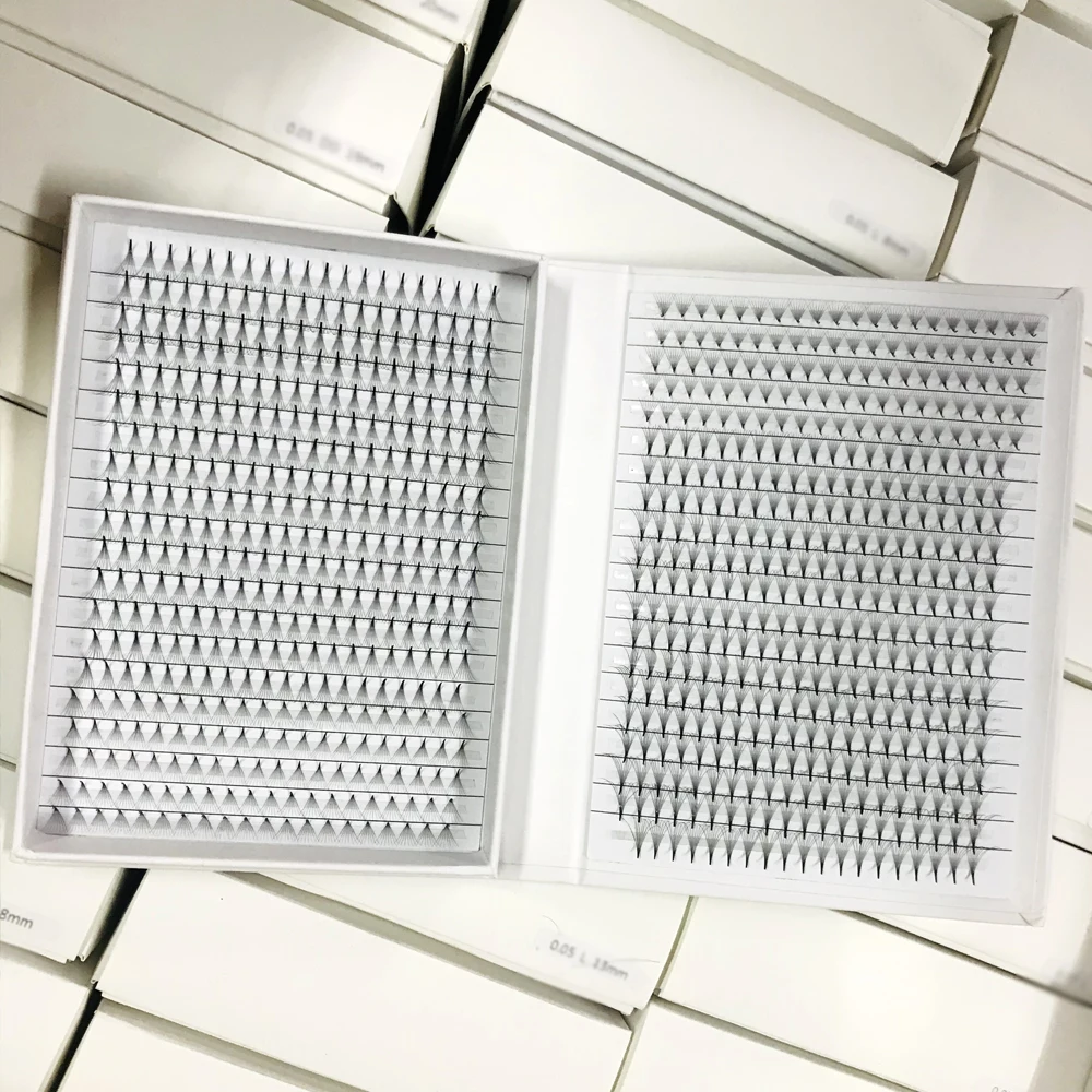 Large Tray Heat Bonded Pointy Base Volume Fans 0.03 0.05 0.07 4D 5D 6D 8D 10D 12D 14D Large Trays Premade Volume Fans lashes