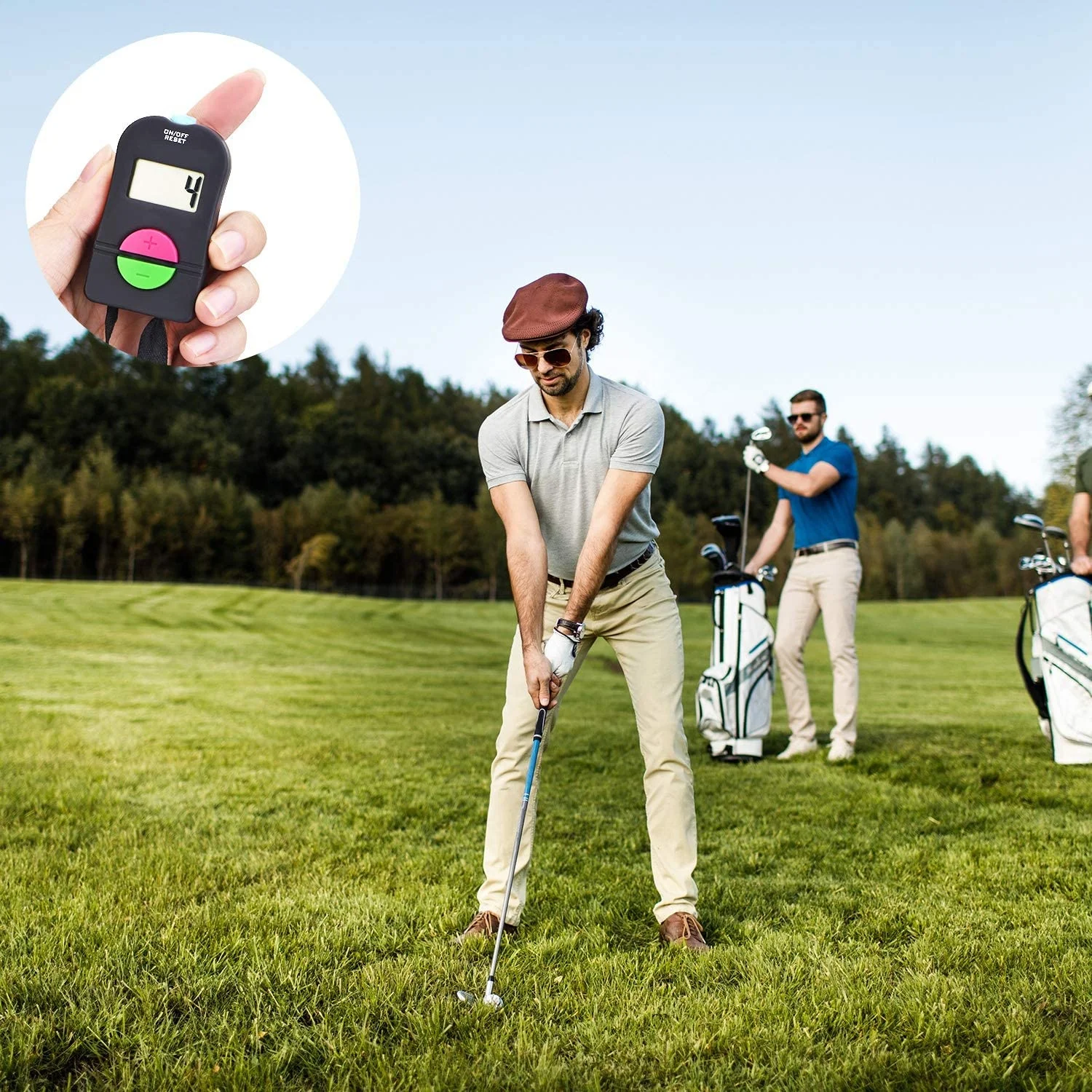 Electronic Clicker Counter Digital Tally with Lanyard for Sports Baseball Golf