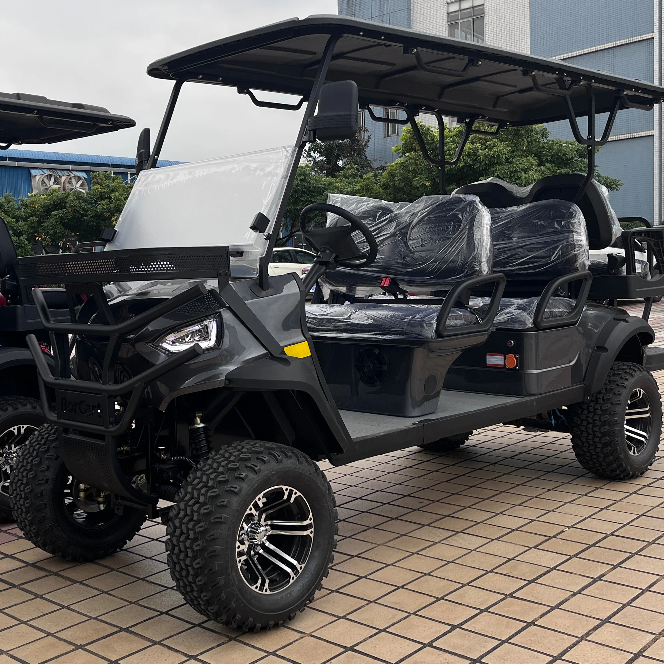 2023 New Design Golf Cart Vehicle Golf Carts Electric 6 Seater Sightseeing Bus & Car Golf Buggy Off Road Hunting Cart