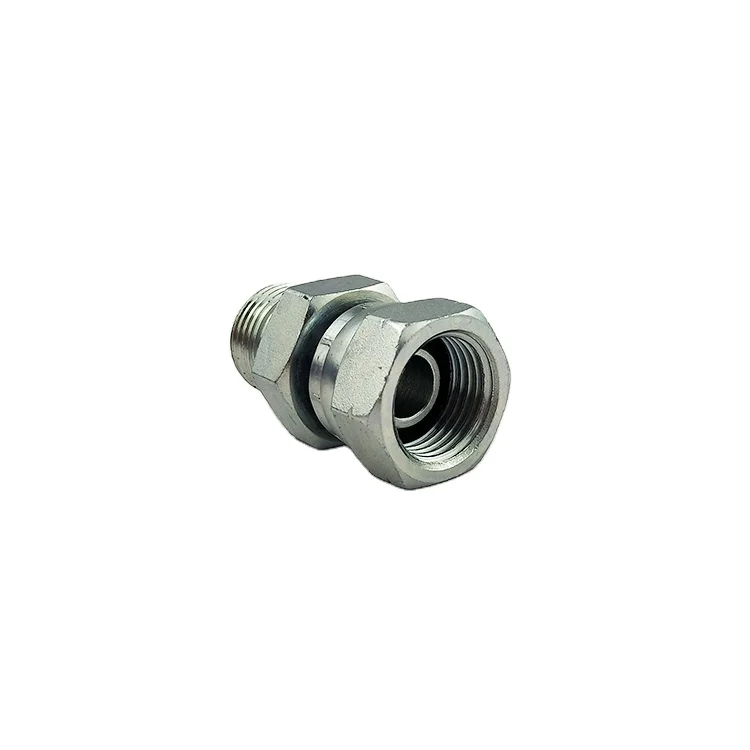 Hot sale Metric Thread O-ring fittings carbon steel hydraulic joint male Face Seal adapter pipe fittings