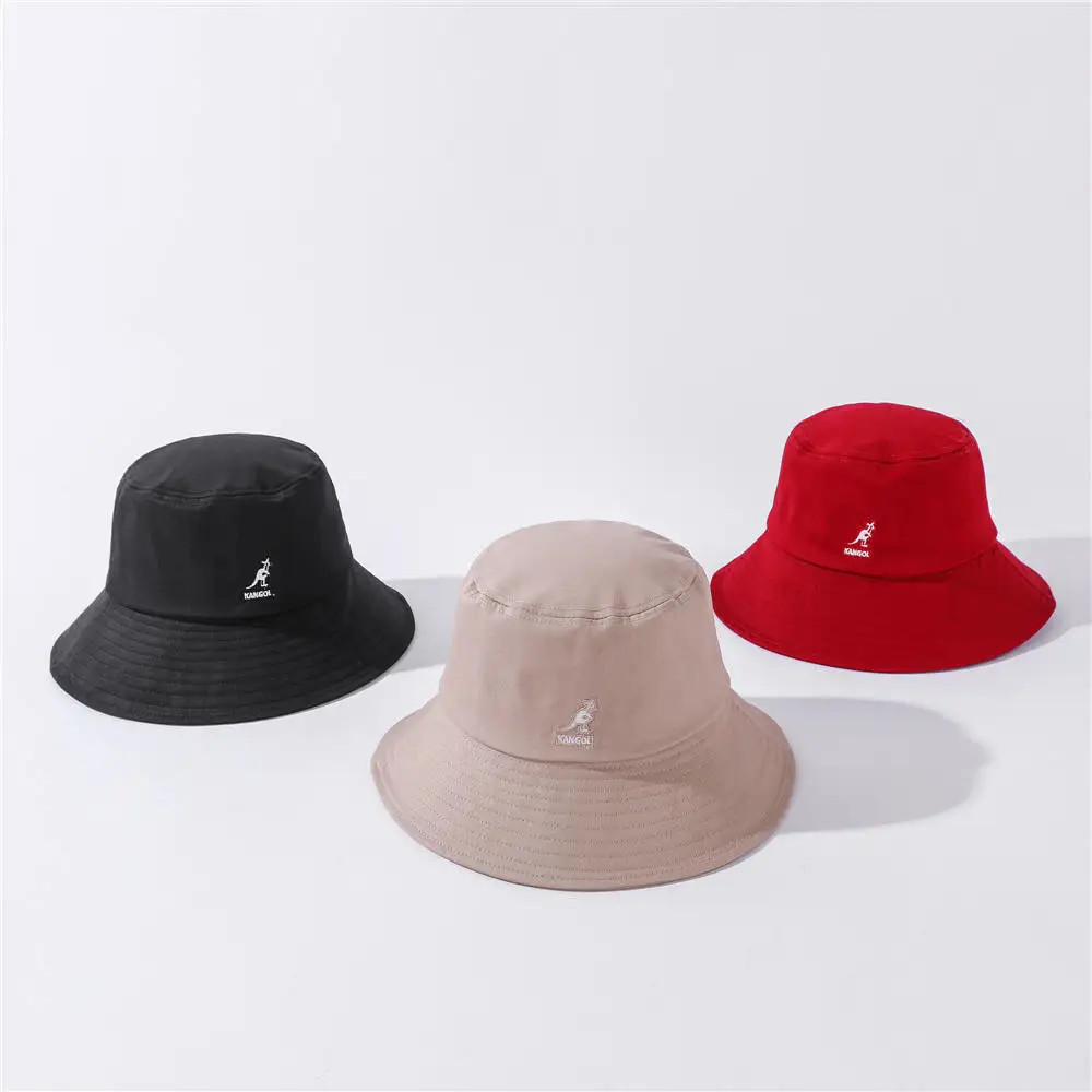 
 Новый тренд уличной одежды Сплошной цвет Светящийся логотип Маркировка Ткань Ведро Рыбацкая шляпа  