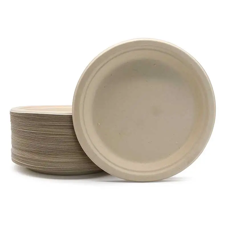 Eco Friendly takeaway food plate raw material Disposable paper set grade for party