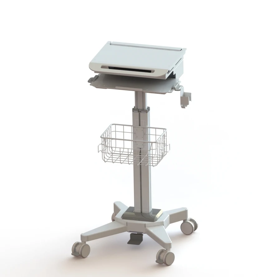 NBRIDGE Pneumatic lifting height adjustment laptop cart/medical workstation/Medical Rolling stand