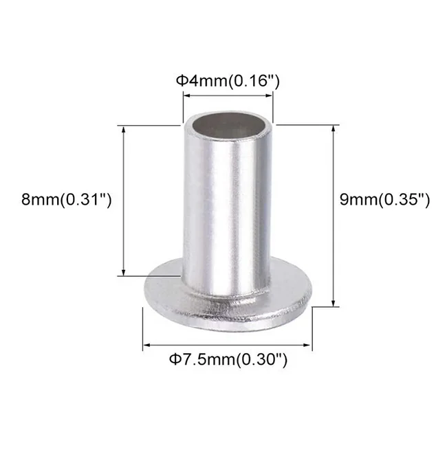 LEITE Tubular Type Zinc Plated Steel Rivet for Clutch Facing