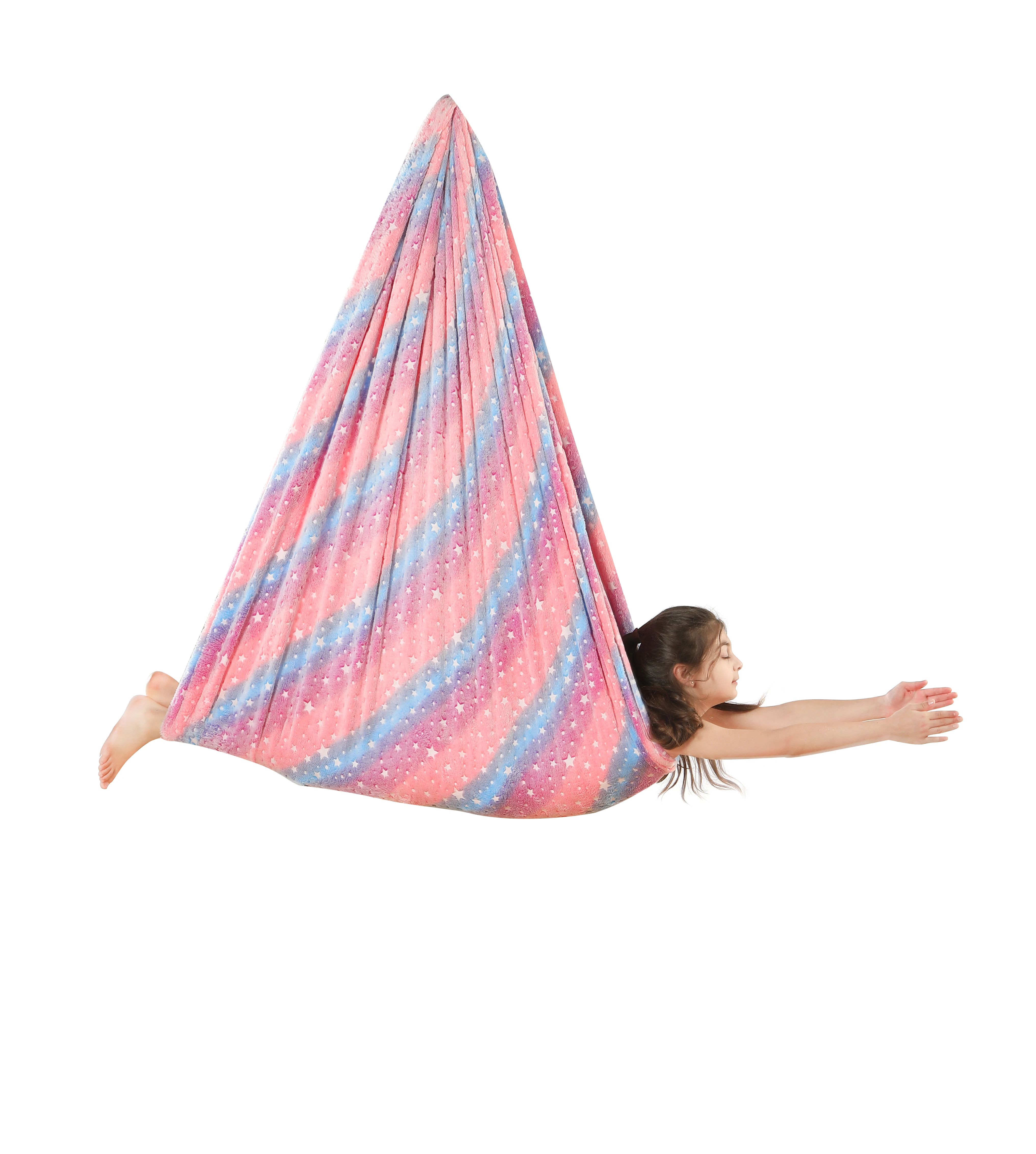 CE Swing Rainbow Star Reday To Ship Sensory Indoor Hanging Easy to Set Up With Accessory Daisy Chain