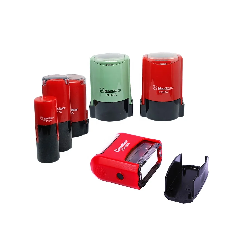 Полноразмерные офисные штампы индивидуальные самоокрашенные пустой материал Круглый квадратный Овальный прямоугольник