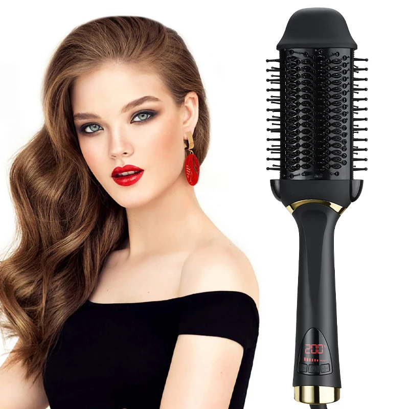One Step Hair Dryer and Volumizer 1000W Rotating Hot Air Brush Professional Blow Dryer Comb Brush Electric Ion Blow Dryer Brush