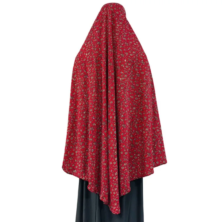 Рамадан Khimar Jilbabs Abaya мусульманский женский модный длинный хиджаб с принтом шарф мгновенная молитва над головой Паранджа P0011