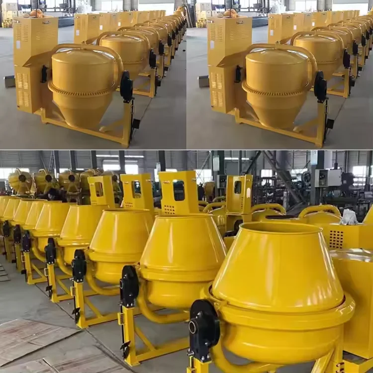 gasoline large capacity mini concrete mixer with lift commercial concrete mixer