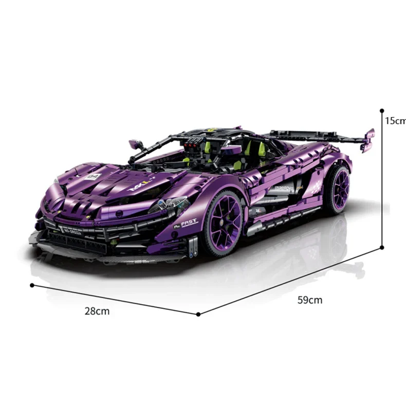 3224PCS 1:8 Super Car Model Building Blocks Set Technic Model Racing Car Building Blocks Toys