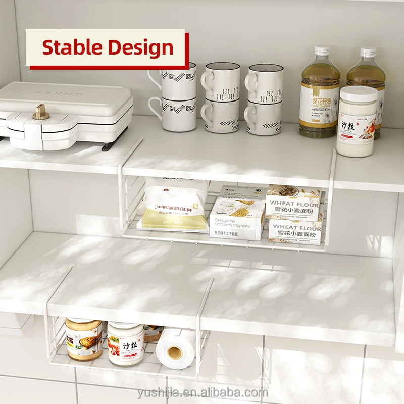 folding metal basket organizer hanging cabinet organizer shelves