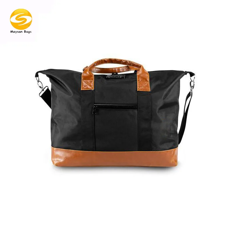 Anti Thef Two Tone And Big Capacity Luxurious Unisex Travel Bag With pocket Waterproof Light Weight Hand Carry Bag For Woman Men