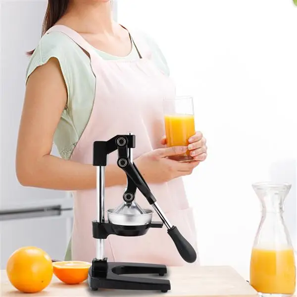 Manual juicer Single-squeeze juice squeezer Heavy-duty aluminum alloy citrus juicer and pomegranate juicer with seed filter