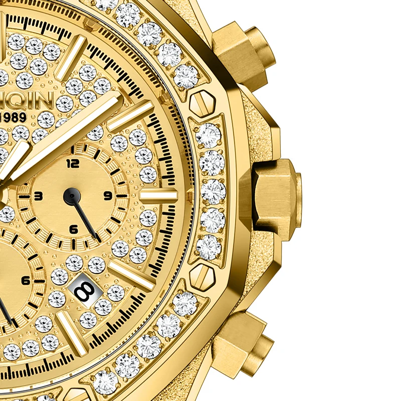 2024 New Men Business Mechanical Watch Gold Wristwatches