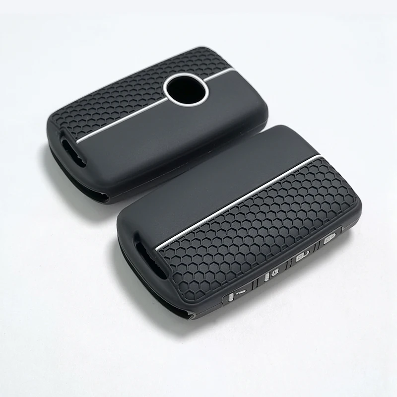 Silicone Key Fob Cover Compatible with 2019 Mazda 4 Buttons Mazda 3 Hatchback Mazda 6 CX-5 CX-50 CX-30 CX-9 Car Key Shell Case