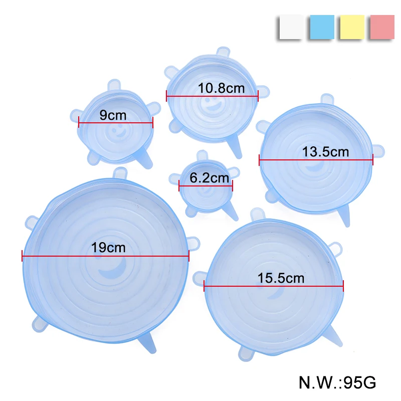 Hot Sale household 100g Reusable Food Grade Preservative Stretch Film Stretch Silicone Food Covers