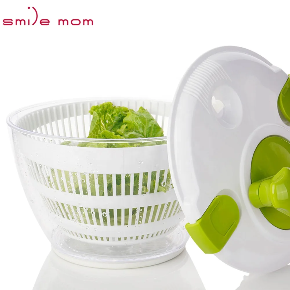 Кухонная пластиковая сушилка для фруктов и овощей Smile mom 4 л Спиннер салата с