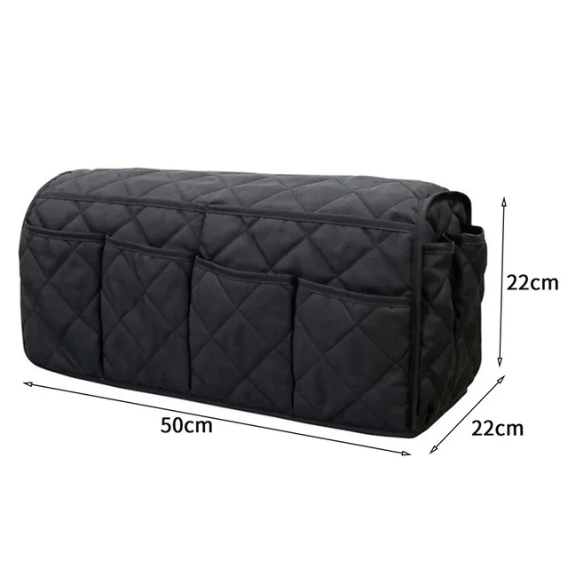 Armchair Caddy Slip Sofa Armrest Organizer with 14 Pockets Storage for Magazine Tablet Phone Chocolate Books TV Remote Control