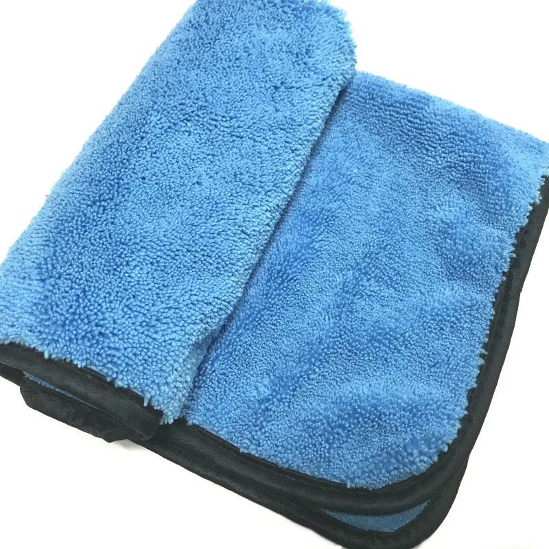
40x40cm 380gsm car use microfiber towel dual pile microfiber cleaning cloth car polishing cloth 