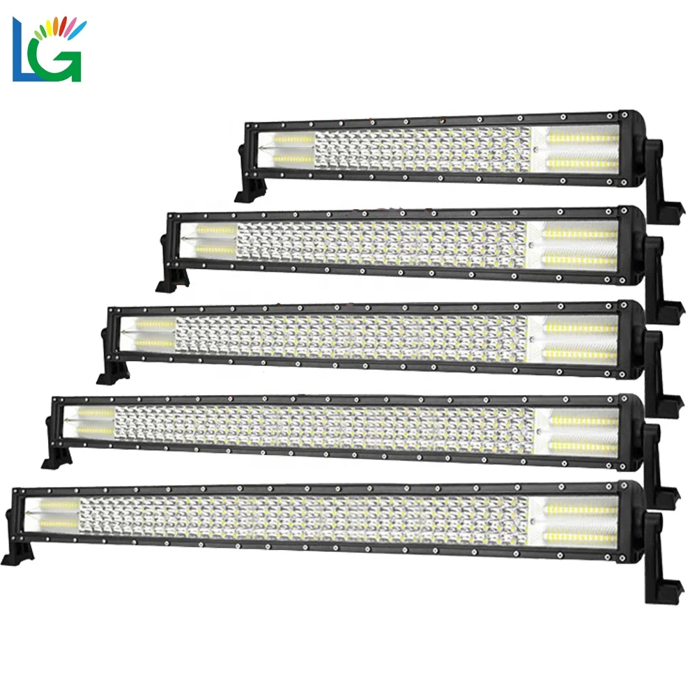 22 32 42 50 52 inch Straight Quad Row 128 188 248 296 308 Watt LED Driving Light Bar Offroad Car