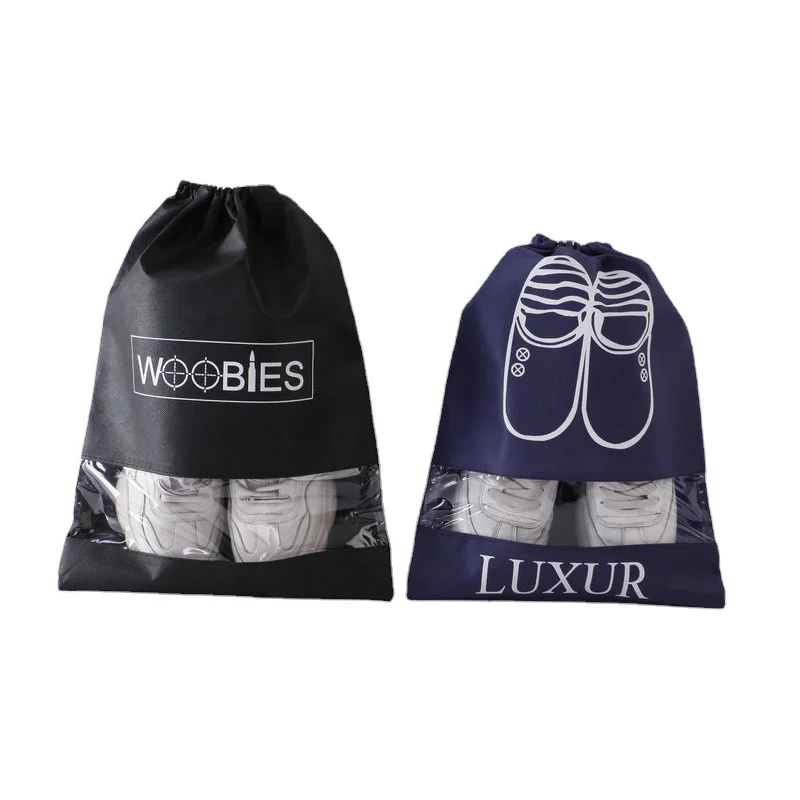 High quality waterproof non-woven fabric dustproof shoe bags for travel
